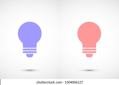 Light bulb vector icon. Light bulb icon idea. Light bulb for icon. idea Light bulb 10 eps. Lorem Ipsum. WEB