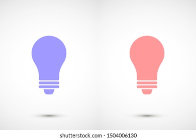 Light bulb vector icon. Light bulb icon idea. Light bulb for icon. idea Light bulb 10 eps. Lorem Ipsum. WEB