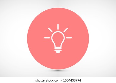 Light bulb vector icon. Light bulb icon idea. Light bulb for icon. idea Light bulb 10 eps. Lorem Ipsum. WEB