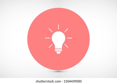 Light bulb vector icon. Light bulb icon idea. Light bulb for icon. idea Light bulb 10 eps. Lorem Ipsum. WEB