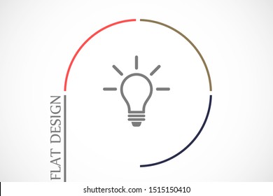 Light bulb vector icon. Light bulb icon idea. Light bulb for icon. idea Light bulb 10 eps. Lorem Ipsum. WEB