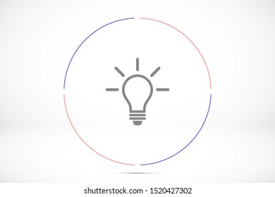 Light bulb vector icon. Light bulb icon idea. Light bulb for icon. idea Light bulb 10 eps. Lorem Ipsum. WEB