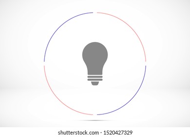 Light bulb vector icon. Light bulb icon idea. Light bulb for icon. idea Light bulb 10 eps. Lorem Ipsum. WEB