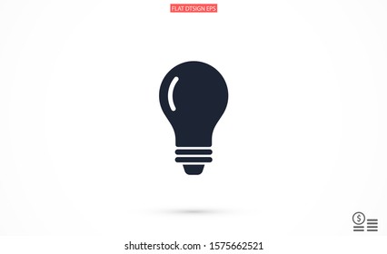 Light bulb vector icon. Light bulb icon idea. Light bulb for icon. idea Light bulb 10 eps. Lorem Ipsum. WEB