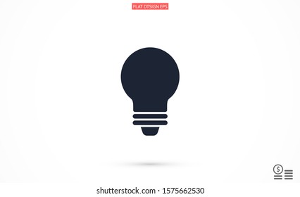 Light bulb vector icon. Light bulb icon idea. Light bulb for icon. idea Light bulb 10 eps. Lorem Ipsum. WEB