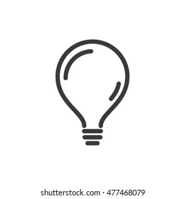 Light Bulb Vector Icon Illustration