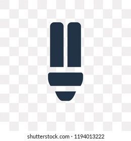 Light bulb vector icon isolated on transparent background, Light bulb transparency concept can be used web and mobile