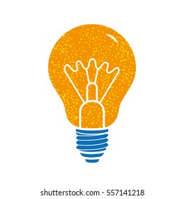 Light bulb vector icon isolated.