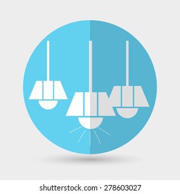 Light bulb vector icon on a white background