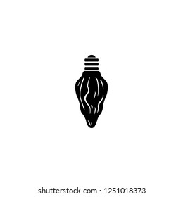light bulb vector icon. light bulb sign on white background. light bulb icon for web and app