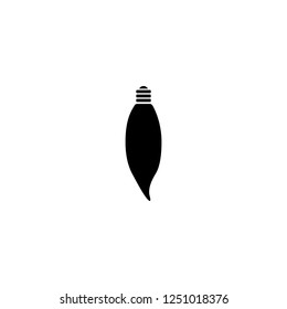 light bulb vector icon. light bulb sign on white background. light bulb icon for web and app