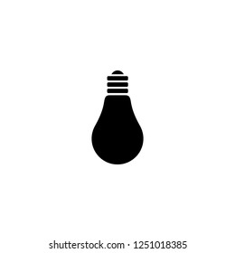 light bulb vector icon. light bulb sign on white background. light bulb icon for web and app