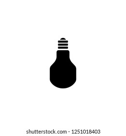 light bulb vector icon. light bulb sign on white background. light bulb icon for web and app