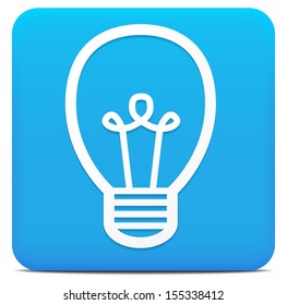 Light bulb vector icon stock vector