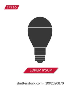 light bulb vector icon symbol