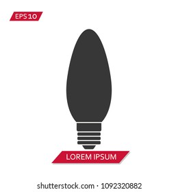 light bulb vector icon symbol
