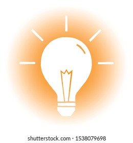 Light Bulb vector. Idea concept illustration.