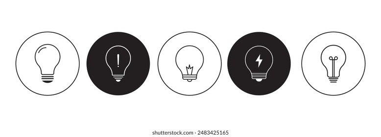 Light Bulb Vector. Idea concept illustration.