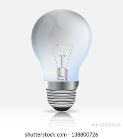 Light bulb. Vector illustration.