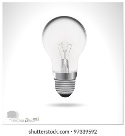 A light bulb. Vector Illustration.