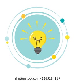 Light bulb vector illustration graphic icon