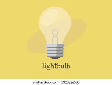 Light bulb, Vector Illustration Icon