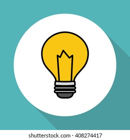 light bulb vector illustration , vector icon