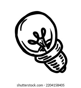 light bulb vector illustration isolated on white background