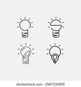 Light bulb vector illustration. Letter s bulb. Location and blub icon.