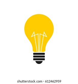 Light bulb Vector Illustration Logo Template Illustration Design. Vector EPS 10.