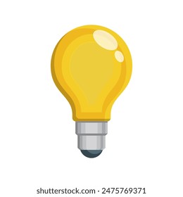 Light bulb vector illustration on white background. Energy and idea symbol