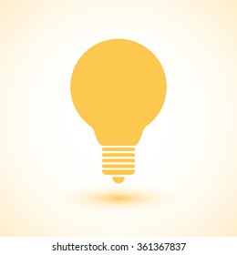 Light bulb. Vector image of the bulb. Exclusive design.