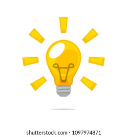Light bulb vector isolated