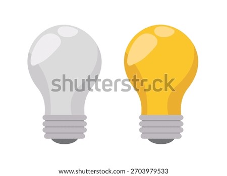 Light bulb vector, lightbulb clip art, clip art lightbulb, lamp clipart, isolated on white background