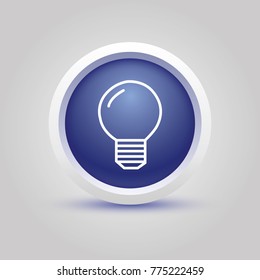 light bulb vector line icon