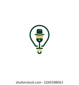 light bulb vector logo design