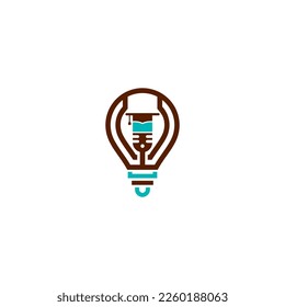 Logo-Design der Glühbirne