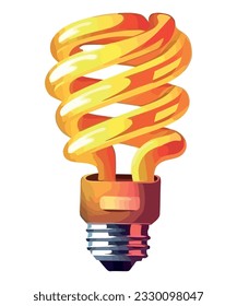 light bulb vector over white