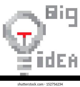 Light bulb vector Pixel