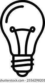 light bulb vector silhouette design.