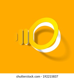Light bulb vector sticker