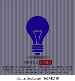 Light bulb vector symbol
