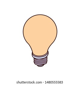 light bulb in white background