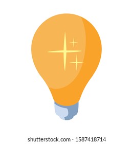 light bulb in white background vector illustration design