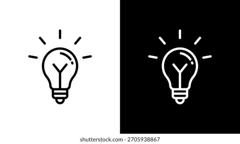 Design do conjunto de ícones de luz branca