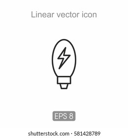 Light bulb with a zipper in the middle
