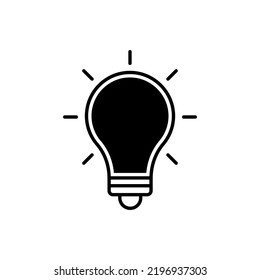 Light bulbLighting, electricity, electric, shine, wiring, glow. Thinking, creative idea, creativity, solution, strategy, technology. Power concept. Vector line icon for Advertising