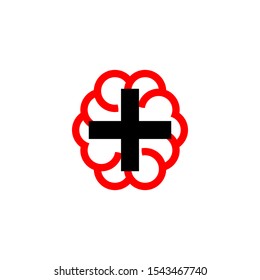 light bulbs and brain logo templates, positive thinking vector logo elements