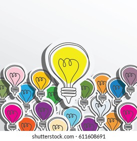 Light bulbs with colour