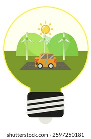 Light bulbs and electric power, electric vehicles